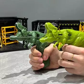 Нажмите Тип Детский Водяной Пистолет T-Rex Мультфильм Милый Уличный Мальчик Игрушка Ручной Водяной Пистолет Игрушки Для Бассейна Водяные Пистолеты темно-зеленого