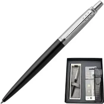 название PARKER шариковая ручка Jotter черная CT подарочный набор [Бесплатная гравировка] [Бесплатная упаковка] на масляной основе 9 предметов 1953346-SET9