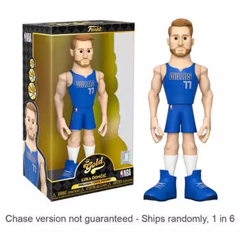 NBA: Виниловые золотые 12-дюймовые виниловые пластинки Chase Mavericks Luka Doncic поставляются 1 из 6