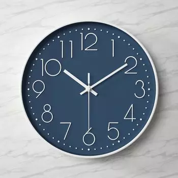 Nbdeal Wall Clock Quiet Continuous Second Hand No Sound Diameter 30cm Analog Scandinavian Non-Radio S-578