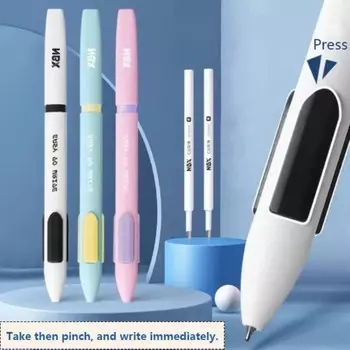 NBX 0,5 мм черная ручка-щипец Простая и стильная канцелярская гладкая для письма, подходит для экзамена, офиса, учебы black