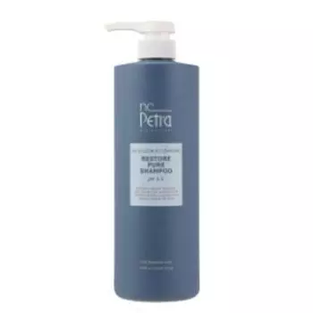 NC Petra Restore Pure Shampoo 1000 мл Слабокислотное средство для ухода за кожей головы без силикона, 1 л, 1 шт.
