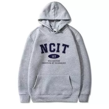 NCIT 127 Hoodies NCT Fashion Letter Printed Streetwear Women Fashion Oversized Hoodie Tracksuits Unisex Clothing Coat S