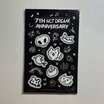 Ncitdream Nct Dream 7th Anniversary светящаяся наклейка