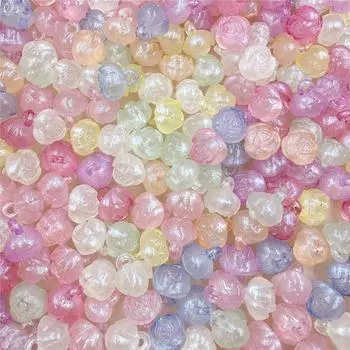 Ncklace розовые бусины большое количество модные ювелирные изделия «сделай сам» аксессуары акриловый цветок популярные 10 шт. 14*15,5 мм кулон розовый