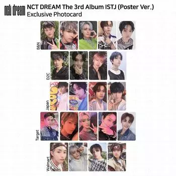 NCT DREAM 3-й альбом ISTJ B&N D2C Japan Target Walmart Эксклюзивная фотокарточка