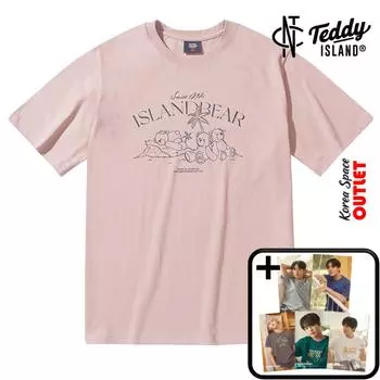 [NCT] Коллаборация NCT и TEDDYISLAND, футболки Island Bear (NCT DREAM Открытка 5 шт. Подарок)