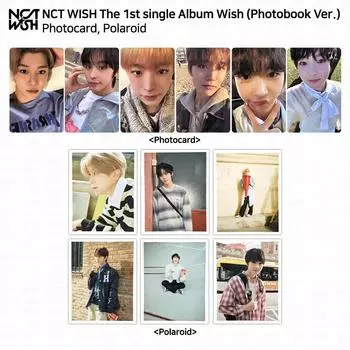 NCT WISH Первый сингл-альбом WISH Официальная фотокарточка Polaroid RIKU YUSHI KPOP