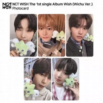 NCT WISH Первый сингл-альбом WISH Wichu Ver Официальная фотокарточка RIKU YUSHI KPOP