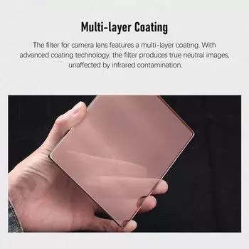 ND64(1,8)Фильтр объектива 4*4 дюйма ND-фильтры Оптическое стекло Водонепроницаемый, устойчивый к царапинам с ND64 прозрачный