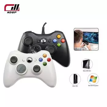 NDUP беспроводной игровой контроллер Bluetooth для ПК/Android/iOS, совместимый с PS4 джойстик, поддержка проводного/беспроводного игрового процесса чёрный