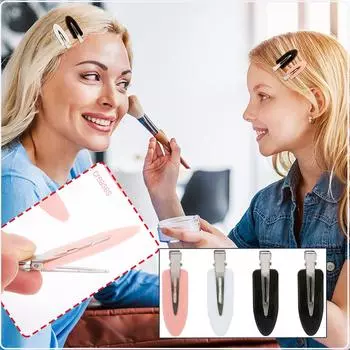 Не изгибающаяся шпилька для завивки волос для взрослых девочек, зажим для челки, зажим для листьев, фиксированный артефакт, смешанные цвета, 8 шт. разноцветный