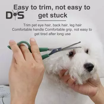Не легко застрять, триммер для шерсти домашних животных, острый прочный инструмент для стрижки волос для кошек, собак и собак, парикмахерский инструмент L зелёный