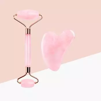 Не нефритовая доска Гуаша для массажа лица и шеи, набор инструментов для расслабления лица, похудения, красоты, кожи вокруг глаз, шеи, подтяжки, удаления морщин, красоты розовый