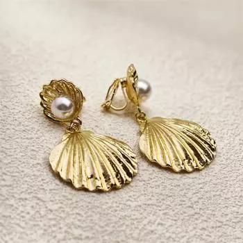 Не нужно прокалывать уши Роскошные золотые серьги с имитацией жемчуга Модные серьги-клипсы Уникальные серьги