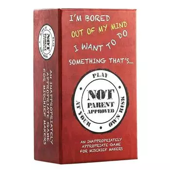 Не одобрено родителями, веселая семейная карточная игра для детей, идеальный забавный подарок на Рождество и день рождения для мальчиков и девочек one set