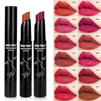 Не окрашивается губной помадой, держит макияж бархатным, не легко выцветает