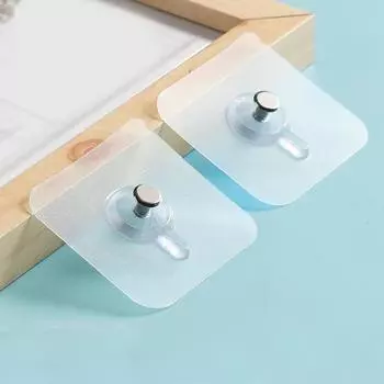 Не оставляющий следов клейкий крючок, не пробиваемый клейкий крючок, прочный клейкий крючок, многофункциональный прозрачный пряжечный крючок One Size