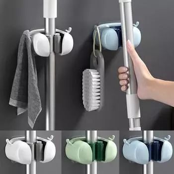 Не оставляющий следов зажим для швабры из рогов оленя Пластиковый крючок для швабры Многофункциональный зажим для швабры из рогов оленя Главная