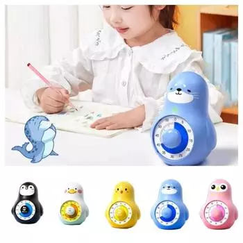 Не отвлекающий визуальный таймер 60 минут Кухонный таймер для приготовления пищи Таймер обратного отсчета Кухонные задачи Seals