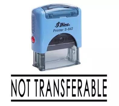 НЕ ПЕРЕДАЕТСЯ Самостоятельная чернильная резиновая печать Офисная стационарная индивидуальная блестящая Impression Area 14 mm x 38 mm чёрный