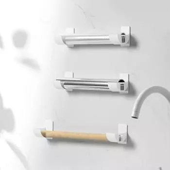 Не перфорированная стойка для хранения Свежая пленка Мусорные мешки Шкаф Стойка для хранения Мусорные мешки Зонты из АБС-пластика белый