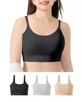 Не просто бюстгальтер Футболка Nabe Бюстгальтер, который визуально уменьшит вашу грудь Беспроводной бюстгальтер Открытый бюстгальтер, который сглаживает большую грудь Тонкие бретельки делают ее