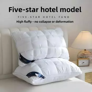 Не разрушайтесь Глубокий сон Защита шейного отдела позвоночника Домашняя студенческая подушка для общежития Подушка Core 1PC белый