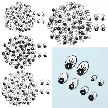 Не самоклеящиеся мягкие игрушки Детали Кукольные аксессуары Кукольные ресницы Глаза Креативный подарок Глаз динозавра 8x11mm