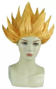 Не требуется обучение Парик Супер Сайян Dragon Ball Гоку Хэллоуин Размер M (супер Saiyan)