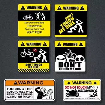 Не трогай меня, не двигай меня, не трогай меня, предупреждающие наклейки, творческая личность, царапины, крышка автомобиля, наклейки для украшения мотоцикла