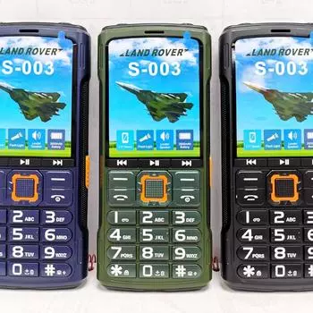 Не-умный прямой телефон для пожилых людей с двумя картами и функцией 2g чёрный