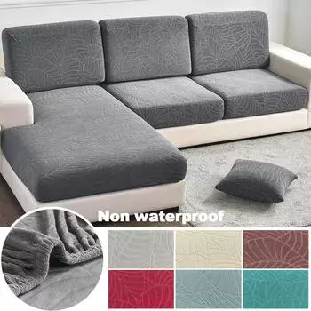 Не-водонепроницаемый жаккардовый чехол для подушки сиденья, эластичный чехол для дивана, гостиная, домашние животные, детский съемный чехол, защита для мебели 1pc Normal size 1