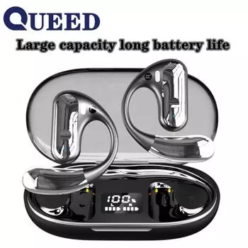 Не вставляйте в ухо Bluetooth-гарнитуру, беспроводные наушники без костной проводимости, ультра-длительный срок службы батареи, шумопоглощающие подвесные наушники чёрный