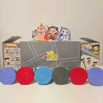 Ne Zha Blind Box Украшение Nezha Ao Bing Фигурки Куклы Игрушки Сюрприз Коробка Женские Игрушки Для Детей Друзья Мультяшные Фигурки