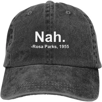 Неа. Rosa Parks, винтажная джинсовая шляпа 1955 года, регулируемая потертая бейсболка для унисекс и женщин One Size