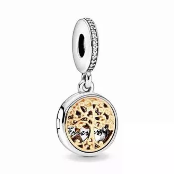 Neastamor новое сердце, семейное дерево, подвеска из бисера, подходит для оригинального модного браслета, модные ювелирные изделия своими руками, подарок для женщин