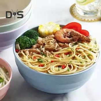 Небьющаяся миска для супа, пищевая полезная миска для десертного салата, супа 20cm зелёный