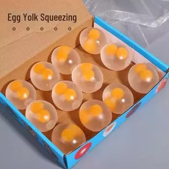 Небьющееся яйцо с двойным желтком - забавная игрушка для розыгрыша на улице