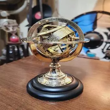Небесная элегантность: Ограниченная серия, латунный армиллярный глобус диаметром 15,24 см. Эффектное изделие премиум-качества для взыскательных коллекционеров.