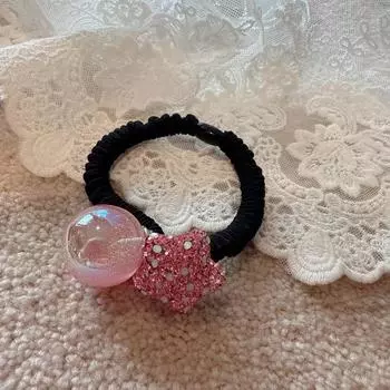 Небесная Звезда Резинка для Волос, Элегантная Резинка для Волос с Кристаллами для Женщин, Блестящие Скранчи на Космическую Тему, Резинки для Волос для Девочек