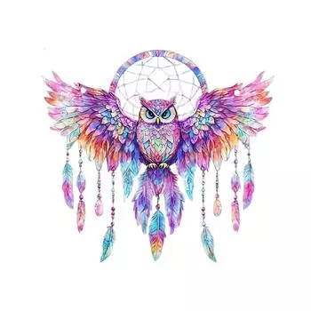 Небесно-голубая птица красочное художественное украшение, красочный полупрозрачный кулон украшение для дома (8 дюймов) One Size