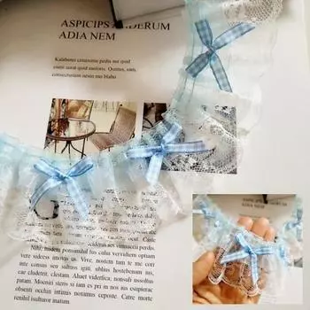 Небесно-голубая вышивка 3D Цветок Тюль Кружевная ткань Отделка Лента Сделай Сам Шитье Аппликация Воротник Бахрома Кисточка Свадебный Гипюр Украшения 1 yard небесно-голубой