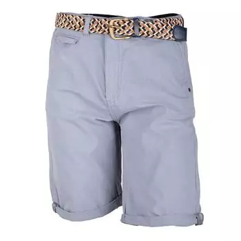 Небесно-голубые шорты-бермуды с поясом Мужской DEELUXE 74 46) бледно-синий