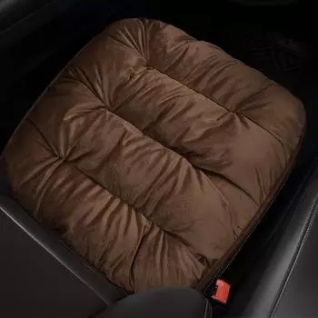 Небольшая фланелевая подушка на сиденье автомобиля из трех частей для любого сезона — полуобернутая для лета, нескользящая и не сминающаяся. small square mat 1 piece