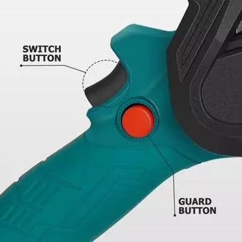 Небольшая переносная бензопила для деревообработки, небольшая переносная электрическая 21 В 6-дюймовая оригинальная пила по дереву, бытовая бензопила EU