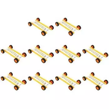 Небольшая производственная модель игрушечного автомобиля с резиновой лентой и тянущимся назад механизмом, набор материалов для самостоятельного изготовления