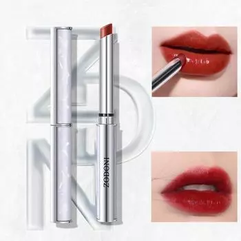 Небольшая тонкая губная помада в тюбике, Невыцветающая антипригарная чашка, глазурь для губ, увлажняющая матовая помада 01#