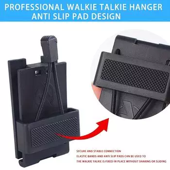 Небольшие аксессуары для улицы, ручная вешалка для ремня, универсальный зажим для домофона, поясная стойка, пряжка, быстросъемный зажим для домофона чёрный