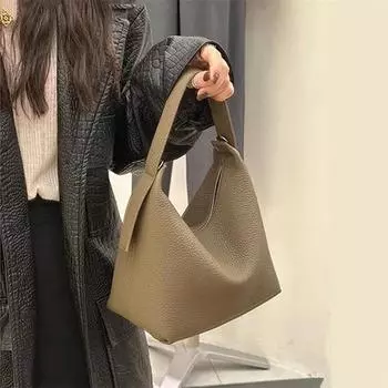 Небольшие сумки через плечо из натуральной кожи для женщин, модные дизайнерские сумки-тоут, женские сумки-хобо